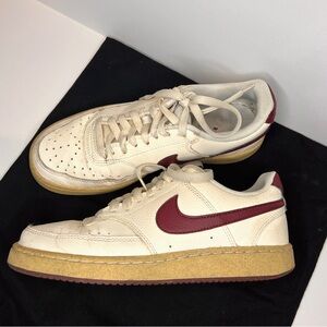 NIKE Court Vision Next Nature Dark Beetroot Sneakers